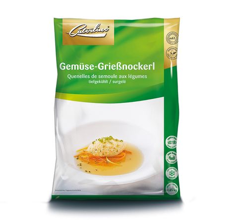 Gemüse Grießnockerl tiefgekühlt und verpackt von Caterline